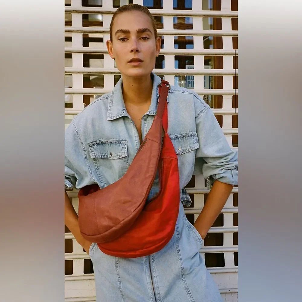 Free People Idle Hands Sling yellow mustard, color - Picture 2 of 10